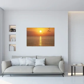 Obraz - Západ slnka nad oceánom (90x60 cm)