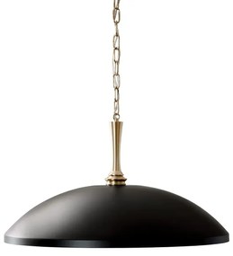 Kichler KL-DELAROSA-P-BK - Luster na reťazi DELAROSA 1xE27/60W/230V čierna/mosadz