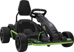 Ramiz Detská motokára na batérie Fast 3 Drift čierna + funkcia driftu + motory 2x150W + LED rádio + pásy