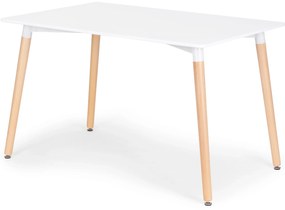 ModernHome Drevený štvorcový stôl do jedálne - 120x60 cm