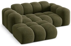 Zelená ženilková rohová pohovka (ľavý roh/s leňoškou) Treno – Cosmopolitan Design