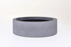 Miska na dekorácie CIRCULO, sklolaminát, Ø 30 cm, sivá