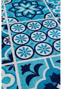 Modré kúpeľňové predložky v súprave 2 ks 60x100 cm Ceramic – Foutastic