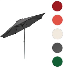 Slnečník N18 Ø 2,7m sklopná polyester/hliník - antracit