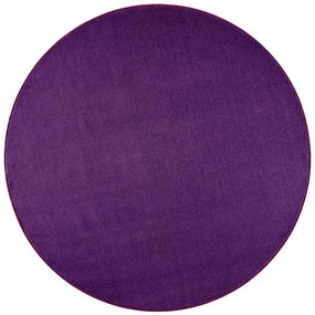 Kusový koberec Nasty 101150 Purple kruh, 133x133 (priemer) kruh, fialová, chodba / predsieň, Hanse Home