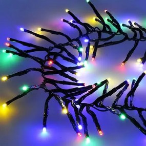 Solight 1V11-M Vianočná LED reťaz so zvukovým senzorom Cluster 576 LED, farebná, 5 m