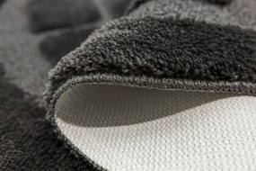 Kúpeľňový koberček Ocean tmavosivý kruh