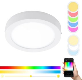 Eglo 96669 - LED RGBW Stmievateľné stropné svietidlo FUEVA-C LED/15,6W/230V BT