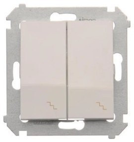 DW6/2L/11 Schodiskový spínač s podsvietením dvojitý biely