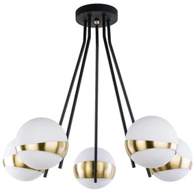 Jupiter 1710 - Luster na tyči ELFA 5xE14/40W/230V mosadz