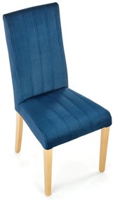 Jedálenská stolička DIEGO 3 dub medový, modrá