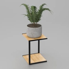 Stojan na kvety 40x30x34 cm čierna