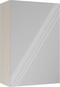 Závesná kúpeľňová skrinka so zrkadlom POLA 1DL kašmírová