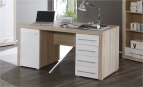 Sconto Písací stôl CUBE 39-002-68 dub sonoma/biela