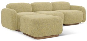 Žltá modulárna rohová pohovka (variabilná) Ailani – Makamii