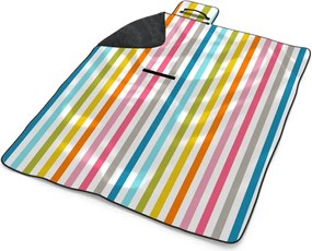 Sablio Plážová deka Farebné pásiky: 200x140 cm