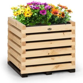 Blumfeldt Modu Grow 50, vyvýšený záhon, 50 x 45 x 50 cm, borovicové drevo, borovica