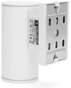 Aigostar - Vonkajšie nástenné svietidlo 1xGU10/230V biela IP65 guľatý