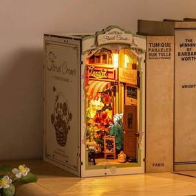 RoboTime 3D puzzle Knižná podpera Kvetinový roh