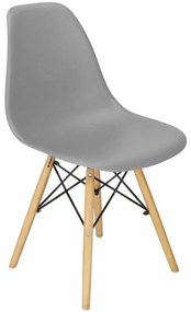SPRINGOS Dizajnová stolička SPRINGOS MILANO tmavo šedá