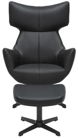 Kreslo VOGUE otočné o 360° čierne