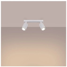 Biele bodové svietidlo 6,5x30 cm Gleam – Sollux