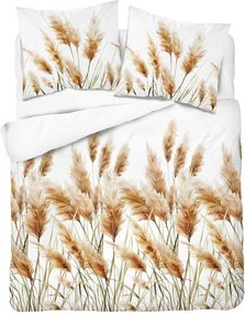 Posteľné obliečky Pampas 140x200 cm + 70x80 cm, bavlnený satén, zapínanie na zips