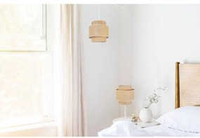 Stolná lampa Boho, 1x jutové tienidlo, (výber z 2 farieb konštrukcie)