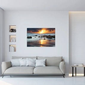 Obraz - More zaliate slnkom (90x60 cm)
