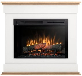Elektrický krb Lenox 26 biely/dub