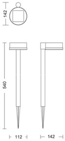 Philips - LED Solárna lampa VYNCE LED/1,5W/3,7V 1500 mAh IP44