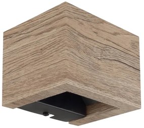 Globo 15553W1W - LED Nástenné svietidlo ALINA LED/8W/230V hnedá