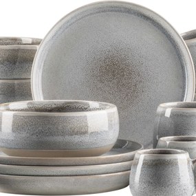 Mäser Súprava riadu na raňajky 16 ks AQUATA – sivá