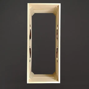 AMADEA Drevený obal s hrantíkom s vtáčikmi, 52x21,5x17cm, český výrobok