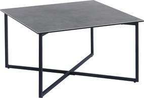 XXXLutz KONFERENČNÝ STOLÍK, sivá, čierna, kov, sklo, keramika, 75/75/45 cm Hom`in - Stolíky do obývačky - 001088002502