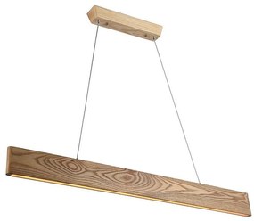 LED Luster na lanku LED/24W/230V 3000K hnedá