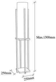 Stojacia lampa 1xE27/40W/230V béžová