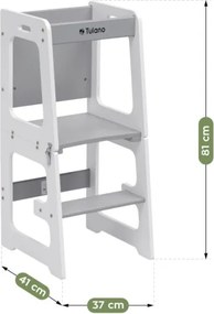 Učiaca veža 3v1 Mooby 35 sivá