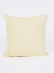 Bavlnená obliečka na vankúš Renforcé 40 × 40 cm - Jasmine pastelovo žltá