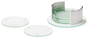 Leonardo Sklenené podtácky so stojanom SPIRIT 14 cm, 6 ks