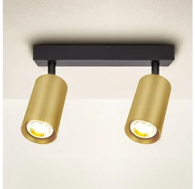 Brilagi - Bodové svietidlo SELE GOLDEN 2xGU10/30W/230V čierna/zlatá BG1006