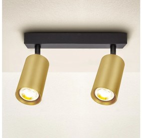 Brilagi - Bodové svietidlo SELE GOLDEN 2xGU10/30W/230V čierna/zlatá