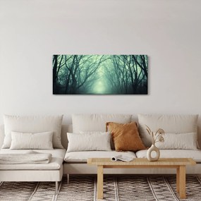 Obraz - Cesta s alejou stromov (120x50 cm)