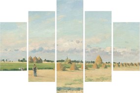 Obraz - Camille Pissarro, Landscape, Ile de France, reprodukcia (150x105 cm)