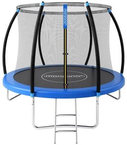 InternetovaZahrada Trampolína Ø244 cm s bezpečnostnou sieťou vo vnútri