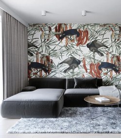 WALLCOLORS Crows wallpaper - tapeta POVRCH: Prowall Canvas