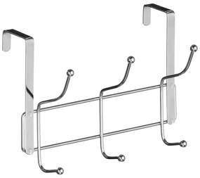 Kovový vešiak na dvere v striebornej farbe 11 cm Chrome – Premier Housewares