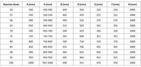 Mexen, Mexen Lunar-F skladacie ľavé sprchové dvere 75 cm, priehľadné, biele - 836-075-000-20-00-L