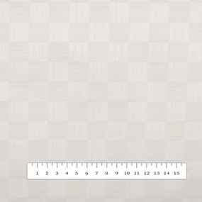 PVC obrus Biele šrafované kocky PV-171 - metráž š. 140 cm