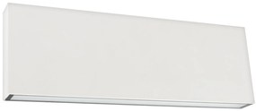 TOP-LIGHT Vonkajšia nástenné LED osvetlenie OBLIGO B, 12W, denná biela, biele
